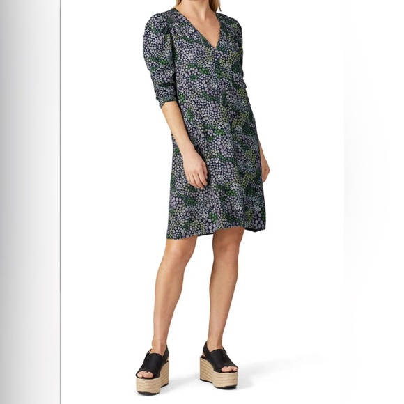 See by Chloe Floral V Neck Multicolor Shift Floral Dress - Picture 2 of 9